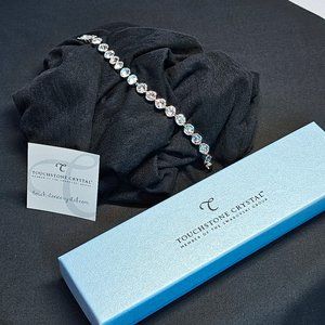 White Ice Bracelet - Touchstone Crystal by Swarovski